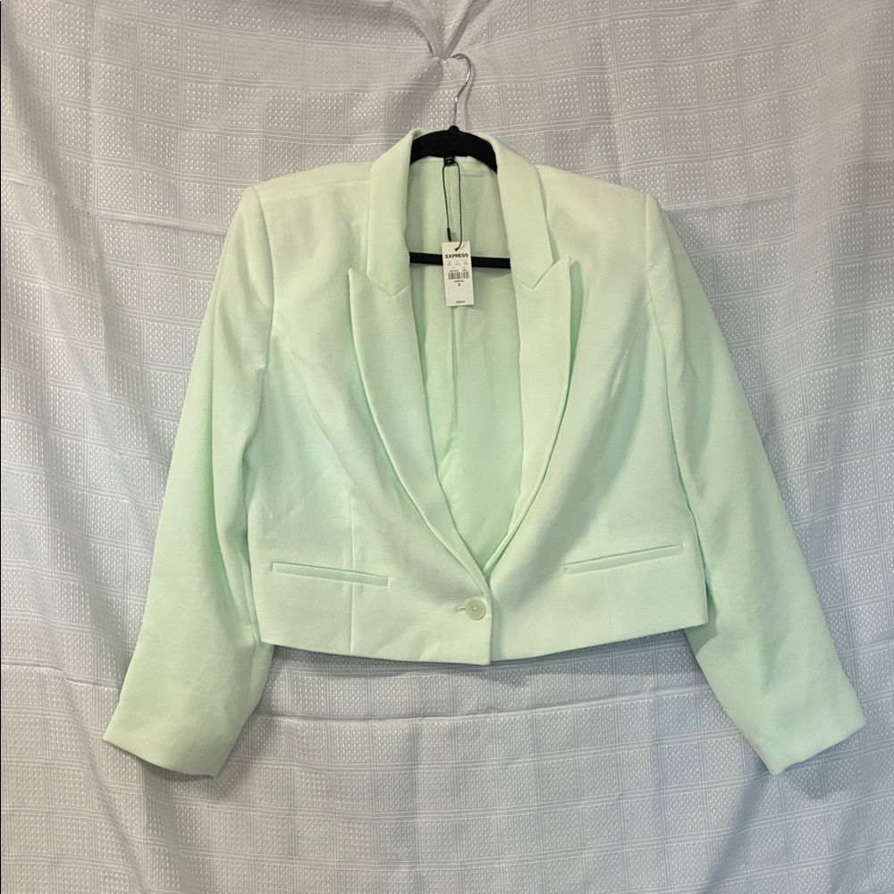 Express Light Green Women's Blazer